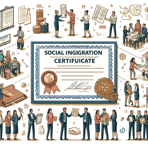 Certificado de Integración Social